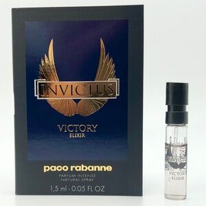 ❤️ 4 for $25 Paco Rabanne Invictus Victory Elixir Mini Travel Vial NEW
